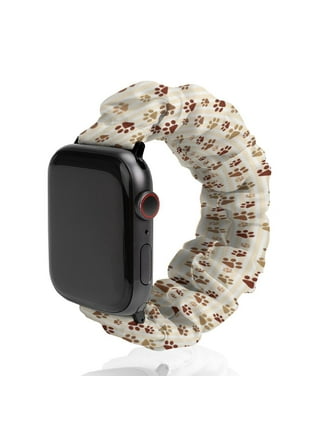 Cute Dog Paw Print Watch Bands -,, - Soft Laser Straps For Series 7, 6, 5,  4, 3, 2, 1 & Se - Temu