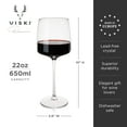 thumbnail image 4 of Viski Reserve Julien Bordeaux Glasses, Red Wine Glasses, 22 oz Set of 4, 4 of 7