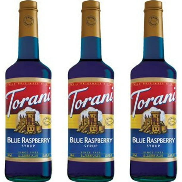 Torani Syrup, Blue Raspberry, 750Ml Bottles (Pack Of 3)