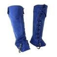 thumbnail image 3 of FVDPWYE Medieval Pirate Boot Covers Leg Gaiters for Themed Parties Stage Performance Blue, 3 of 7