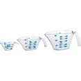 thumbnail image 4 of Measuring Cups Set Of 3-Clear W/Blue Markings, 4 of 4