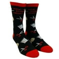 thumbnail image 2 of Men's Rock Paper Scissors Throat Punch Socks Funny Sarcastic Hilarious Novelty, 2 of 7