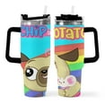 thumbnail image 2 of Chip and Potato-theme Insulated Stainless Steel Tumbler with Handle Gifts For Family Friends Fans and Straw Fits in Standard Cup Holder 40 OZ, 2 of 6