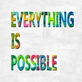 thumbnail image 2 of MacDowell, Jamie 26x26 White Modern Wood Framed Museum Art Print Titled - Everything is Possible Color, 2 of 4