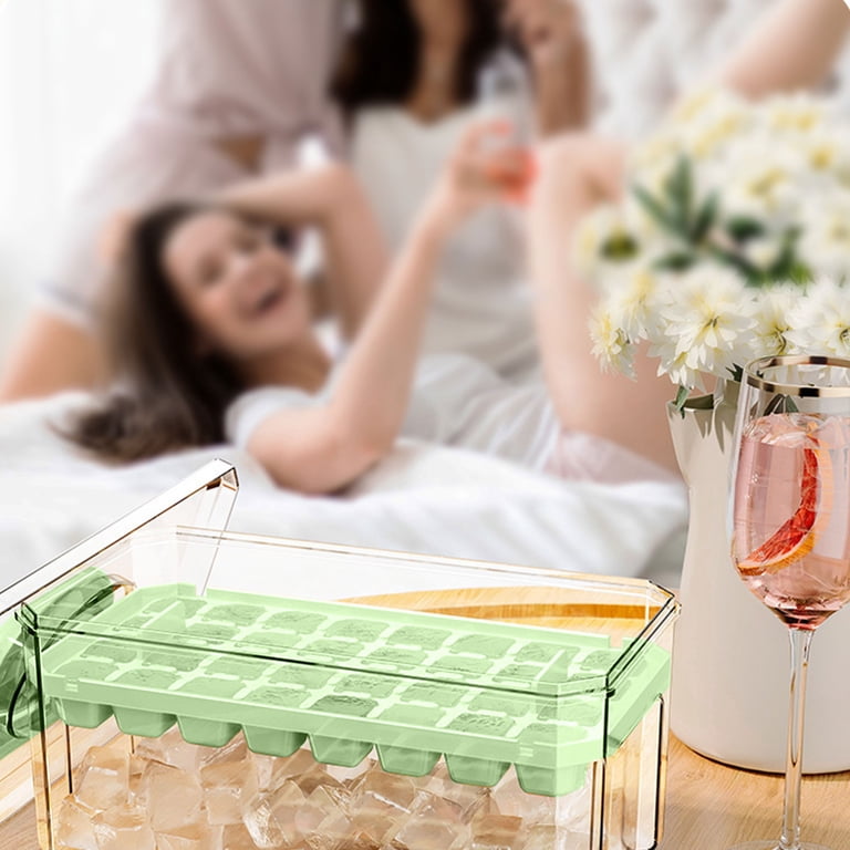 64-lattice Press Ice Tray Large-capacity Ice Cubes Mould