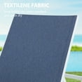 thumbnail image 4 of Ulax Furniture Patio Aluminum Double Chaise Lounge Outdoor Adjustable Recliner Chairs with Wheels(Navy), 4 of 8