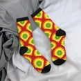 thumbnail image 5 of Pofeuu Music Colors Print Crew Socks, Adult Running Hiking Socks for Youth and Adult, 5 of 6
