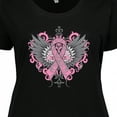 thumbnail image 4 of Inktastic Breast Cancer Cool Wings Women's Plus Size T-Shirt, 4 of 5