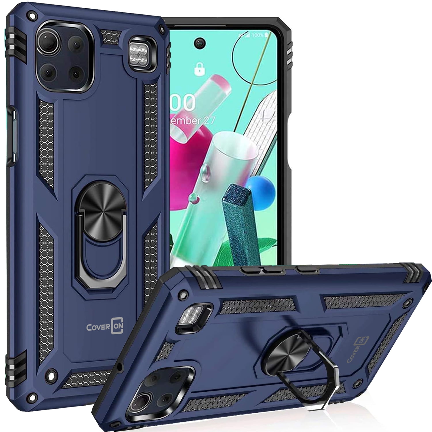 5g Phone Case K92 Case CoverON For LG K92 5G Ring Case, Kickstand