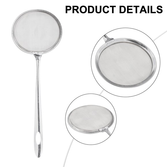1 PCS Stainless Steel Fine Mesh Oil Strainer Flour Strainer Hot Pot Colander Foam Scoop Skimmer Spoon Kitchen Tools