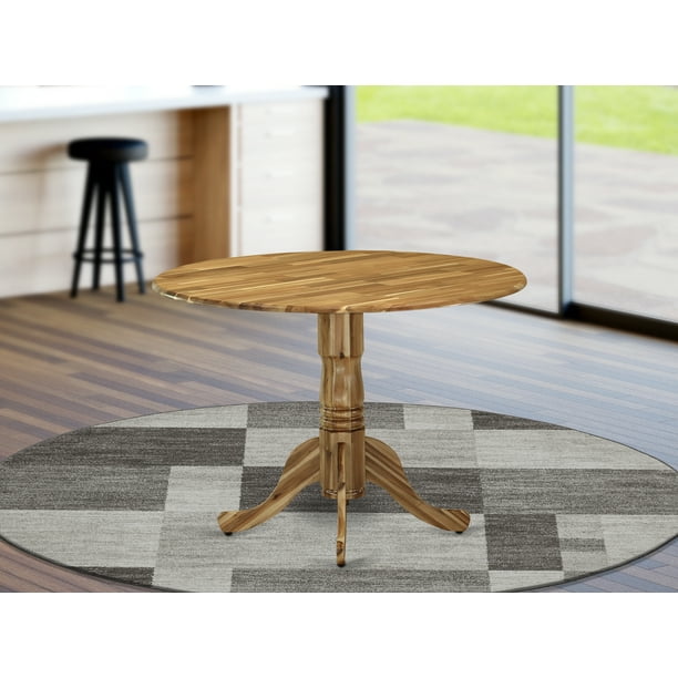 Dlt Ana Tp Dublin Dining Table Made Of Acacia Wood With Two 9 Inch Drop Leaves 42 Round Texture Com Dlt Ana Tp Dublin Dining Table Made Of, 42 Inch Round Dining Room Table With Leaf