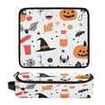 thumbnail image 3 of Hair Tools Travel Bag with Removable Heat Resistant Mat for Straighteners, Curling Iron and Haircare Accessories Halloween Doodle, 3 of 8