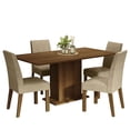 thumbnail image 1 of Juego de Comedor Madesa Mesa con Tapa de Madera 4 Sillas Marron/Imperial Keila, 1 of 8