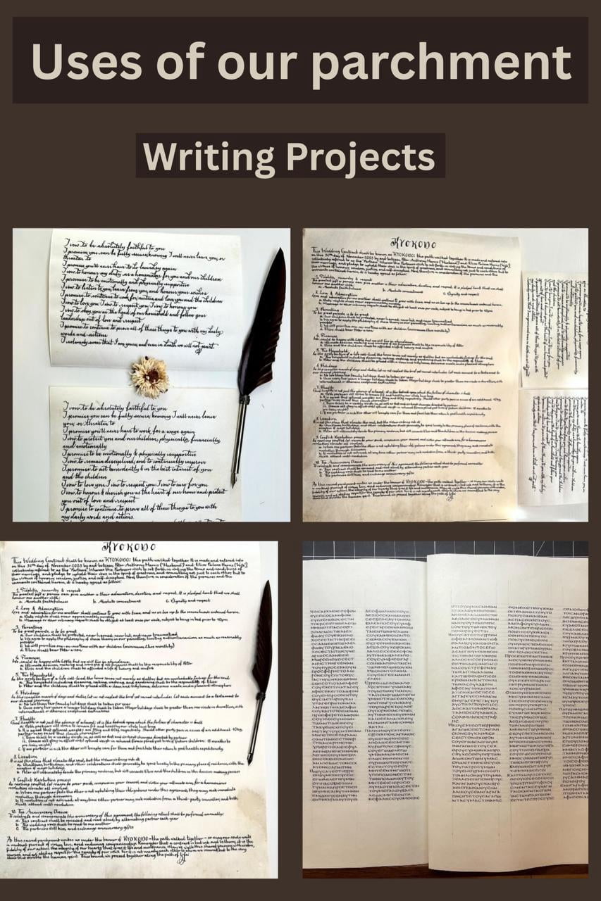 Premium Goat Leather Parchment | Parchment Leather | Calf skin Vellum Sheets