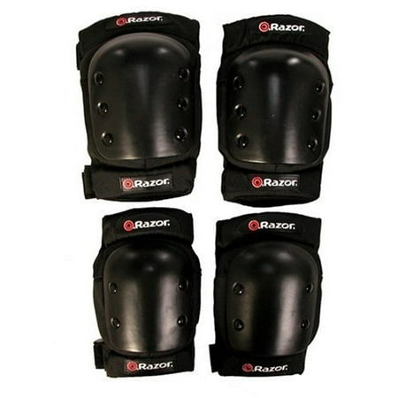 Razor Youth Multi-Sport Protective Pad Set, Black, For Ages