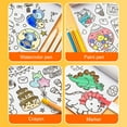thumbnail image 4 of Ludlz Childrens Drawing Roll,Animal Coloring Paper Roll for Kids, Sticky DIY Painting Drawing Paper Rolls for Toddler,Wall Coloring Paper Stickers Coloring Books, 4 of 8