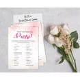 thumbnail image 4 of Inkdotpot 50-PackWatercolor SplashWhats In Your Purse Bridal ShowerGameWedding Shower Bachelorette Party Bulk ActivityGameCards, 4 of 7