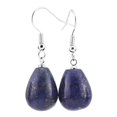 thumbnail image 2 of Pendientes colgantes con forma de de piedras de natural con , Cyan Yinane Pendientes de piedras preciosas Waterdop, 2 of 6