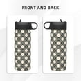 thumbnail image 3 of Pofeuu Daisy Plaid Black Print 18oz Sports Insulated Kettle, Sports Bottle Water Bottles For Men Women For Gym Hiking Camping Running Mountain Bike Outdoor Sports, 3 of 8
