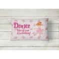 thumbnail image 2 of Carolines Treasures BB5392PW1216 Ballet Dance Red Hair Canvas Fabric Decorative Pillow, 12H x16W, multicolor, 2 of 3
