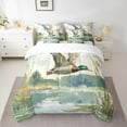 thumbnail image 2 of Feelyou Rustic Wildlife Duck Bedding Comforter Set 7pcs, Nature Scenery Queen Bedding Sets, 2 of 8