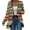 Green-A, variant on Women's Christmas Cardigan Fashion Casual Long Sleeve Plaid Snowflake Printed Open Front Outerwear Top for Holiday Celebrations & Daily Casual Styling Red M