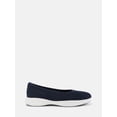 thumbnail image 2 of Time and Tru Women's Sporty Comfort Ballet Flats, Wide Width, 2 of 6