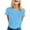Blue, variant on Women's Cancer Awareness T-Shirt Ribbon Graphic Tee Comfortable Stylish Top Everyday Wear Support Cause