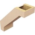 thumbnail image 5 of Ekena Millwork 5"W x 12"D x 12"H Burlington Rough Cedar Woodgrain TimberThane Knee Brace, Primed, 5 of 6