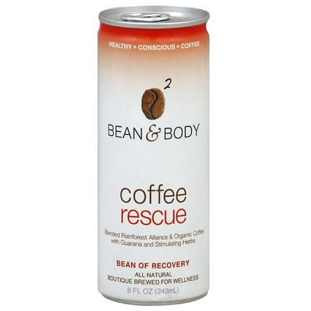 Bean & Body Rescue Coffee Drink, 8 oz, (Pack of 12)