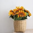 thumbnail image 5 of 13 Heads Silk Sunflowers Artificial Sunflower Bouquet Artificial Flowers Floral Arrangement for Wedding Party Office Home Decor, 5 of 7