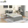 thumbnail image 5 of Bellemave Twin Wood Platform Bed  Gray, 5 of 8