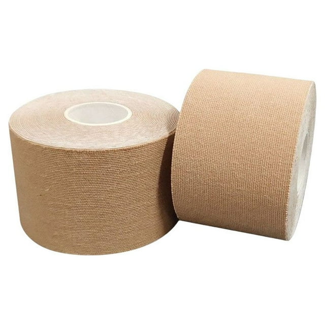 Maoww Rubans de Levage de Seins pour Femmes Rouleau Imperméable Résistant à la Transpiration Autocollants Rehausseur Sans Bretelles Quotidien 5x5cm