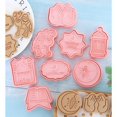 thumbnail image 4 of Juego de cortadores de galletas estilo 8 piezas Cortador de galletas para postres y galletas, 4 of 5