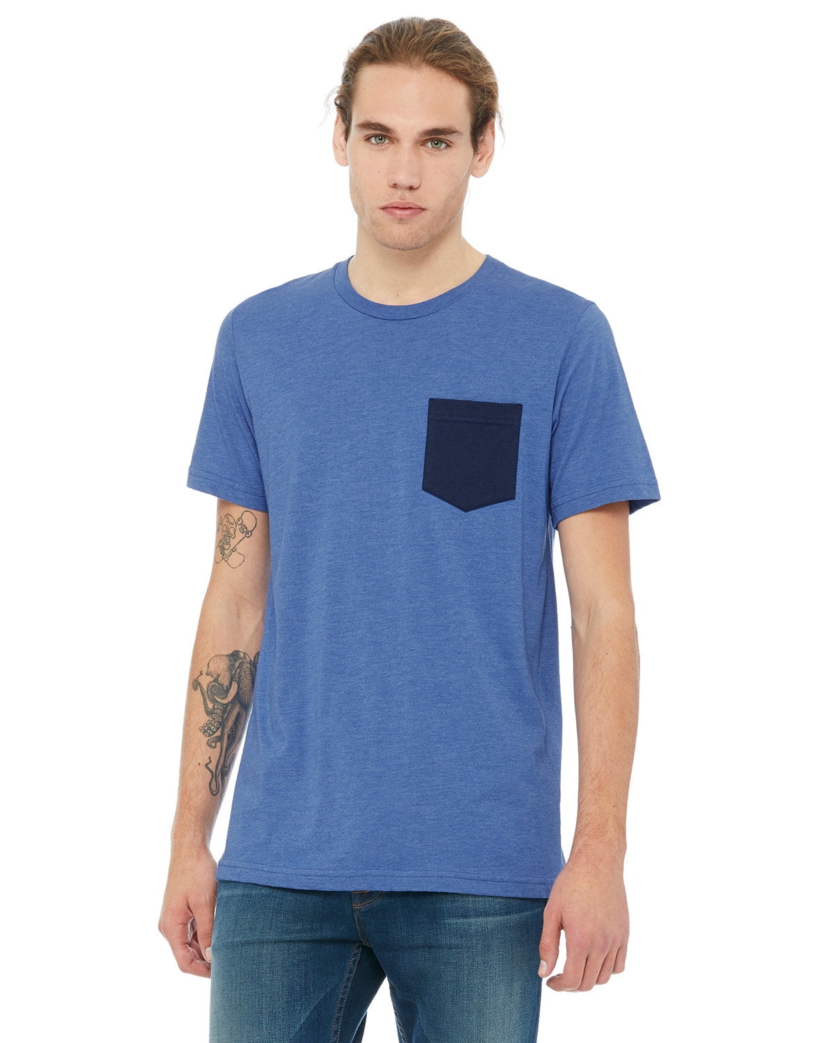 Canvas Men's Jersey Short-Sleeve Pocket 