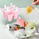 thumbnail image 2 of Moldes de silicona para helado de color rosa para el hogar, herramienta para hacer moldes con asas, suministros de cocina, 6 moldes para helado, 2 of 10