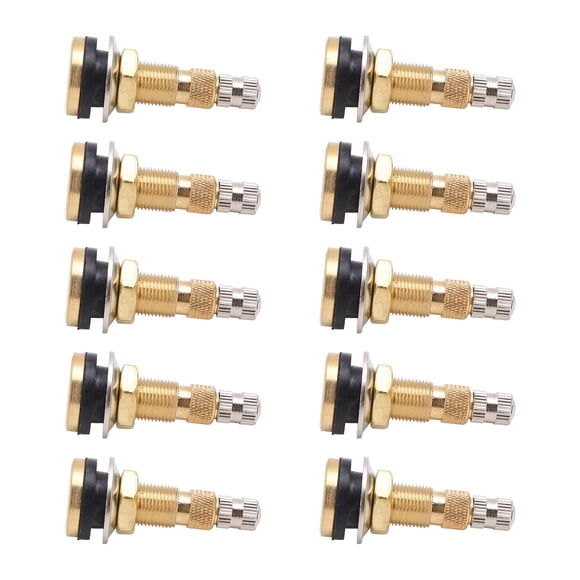 Air Tubeless Tire Valve Stem, High Strength TR618A Heat Resistant Brass Tractor Valve Stem For 0.625in Valve Hole
