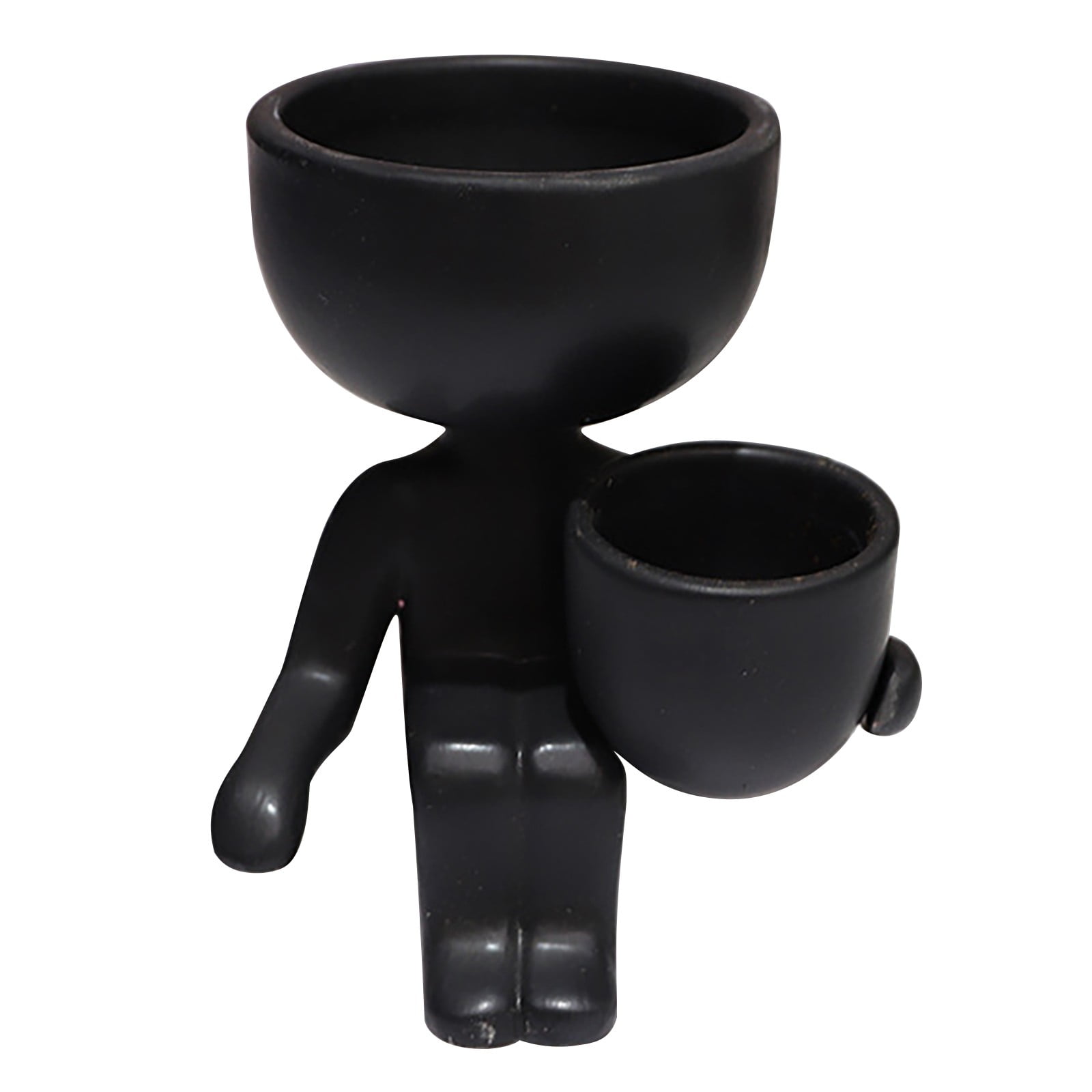 GiliGiliso Clearance Humanoid Ceramic Flower Pot Creative Flower Pot Ceramic Crafts