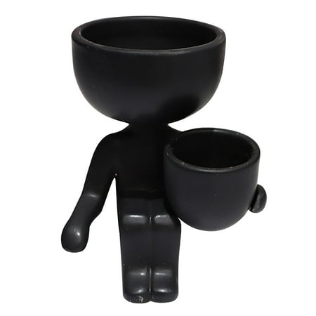 Humanoid Ceramic Flower Pot Creative Flower Pot Ceramic Crafts