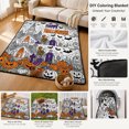 thumbnail image 7 of CHJK Halloween DIY Coloring Blanket, Washable Doodle Throw Blanket with 24 Markers, Creative Art Craft Kit for Travel Home Decor, 7 of 7