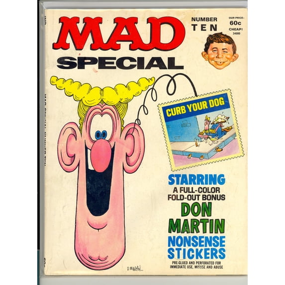 MAD Special #10 1973 Don Martin Nonsense Stickers Vintage Magazine – Very Good (VG) — Marvelocity Comics