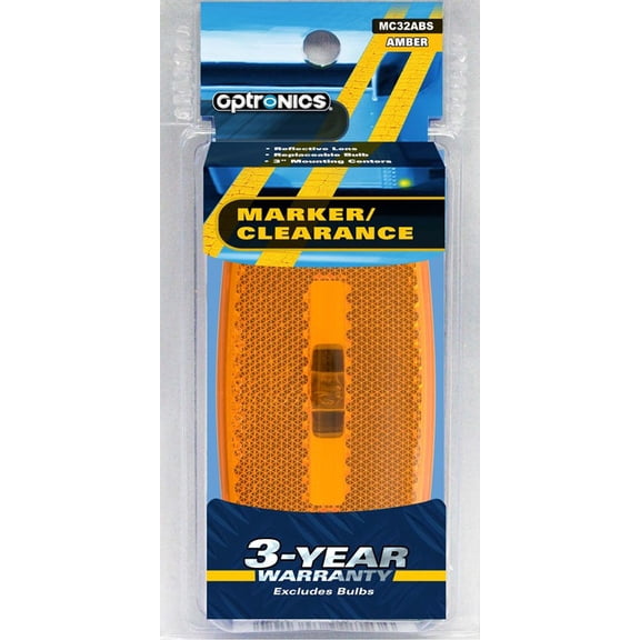 Optronics MC32ABS Oval LED Marker Lights 12V fits Trailer, RV 2 Piece