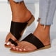 thumbnail image 5 of Sandalias planas minimalistas con punta de tanga y anillo de corte ancho Wmkox8yii  nm10373, 5 of 8