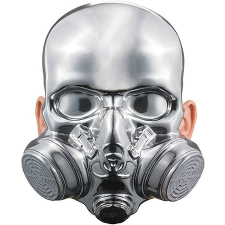 Bio Hazard Chrome Mask Adult Halloween Accessory