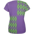 thumbnail image 2 of Mardi Gras Party Purple and Green All Over Womens T-Shirt - Large, 2 of 2