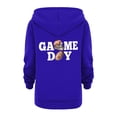 thumbnail image 5 of WOYY Toddler Girls Zip Up Hoodie Football Game Day Hooded Sweatshirt Casual Active Jacket, 5 of 6