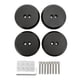 thumbnail image 1 of Protector de adaptador de almohadillas de conector, 4 piezas Adaptador de almohadilla de conector de almohadilla de aluminio Adaptador de almohadilla de conector negro El mejor de su clase, 1 of 12