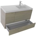 thumbnail image 4 of Nameeks ACF ANS45-GLOSSY WHITE New Space 40" Wall Mounted Offset Single Basin Vanity Set -, 4 of 7