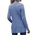 thumbnail image 4 of Minnieouse Suéter de mujer con cuello en V, botón, prendas de vestir exteriores, abrigo de otoño de punto de manga larga, amarillo, S Prendas para la parte del cuerpo Azul XXL Minnieouse AP003363-25, 4 of 6