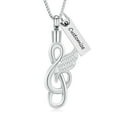 thumbnail image 2 of Crystal Music Note Cremation Urn Necklace for Ashes Keepsake Memorial Cremation Jewelry Rhinestones Musical Symbol Keepsake Memorial Pendant Jewelry, 2 of 9